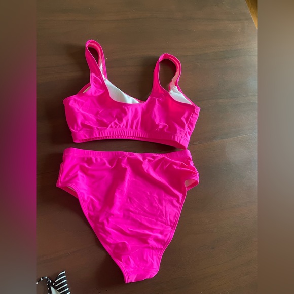 Hot pink two piece swimsuit - Picture 2 of 2